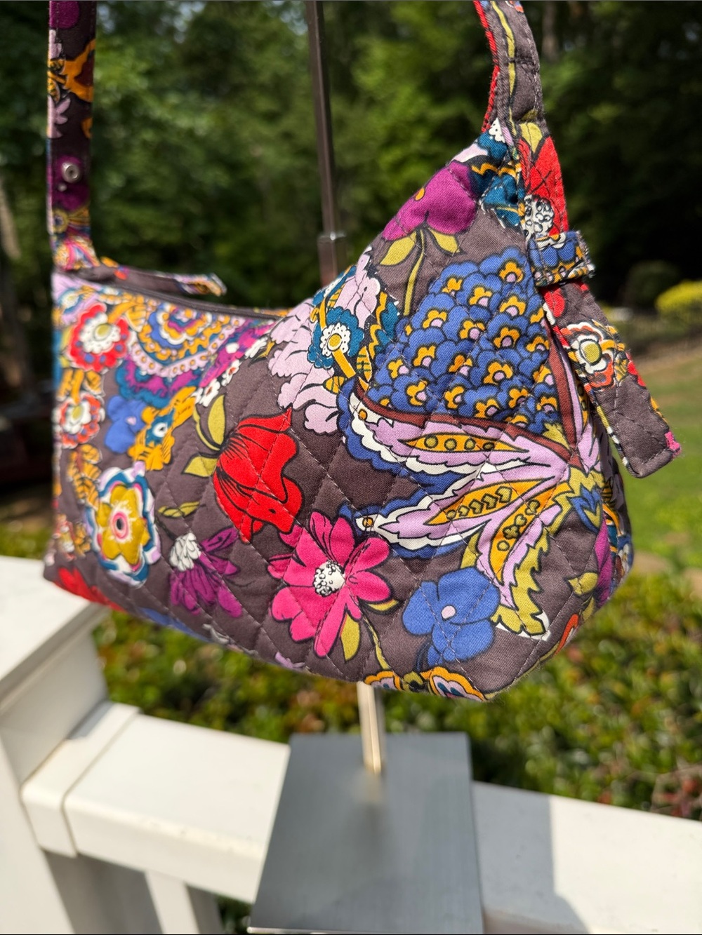 Vera Bradley Multicolor Floral Quilted Shoulder Bag - Picture 13 of 14